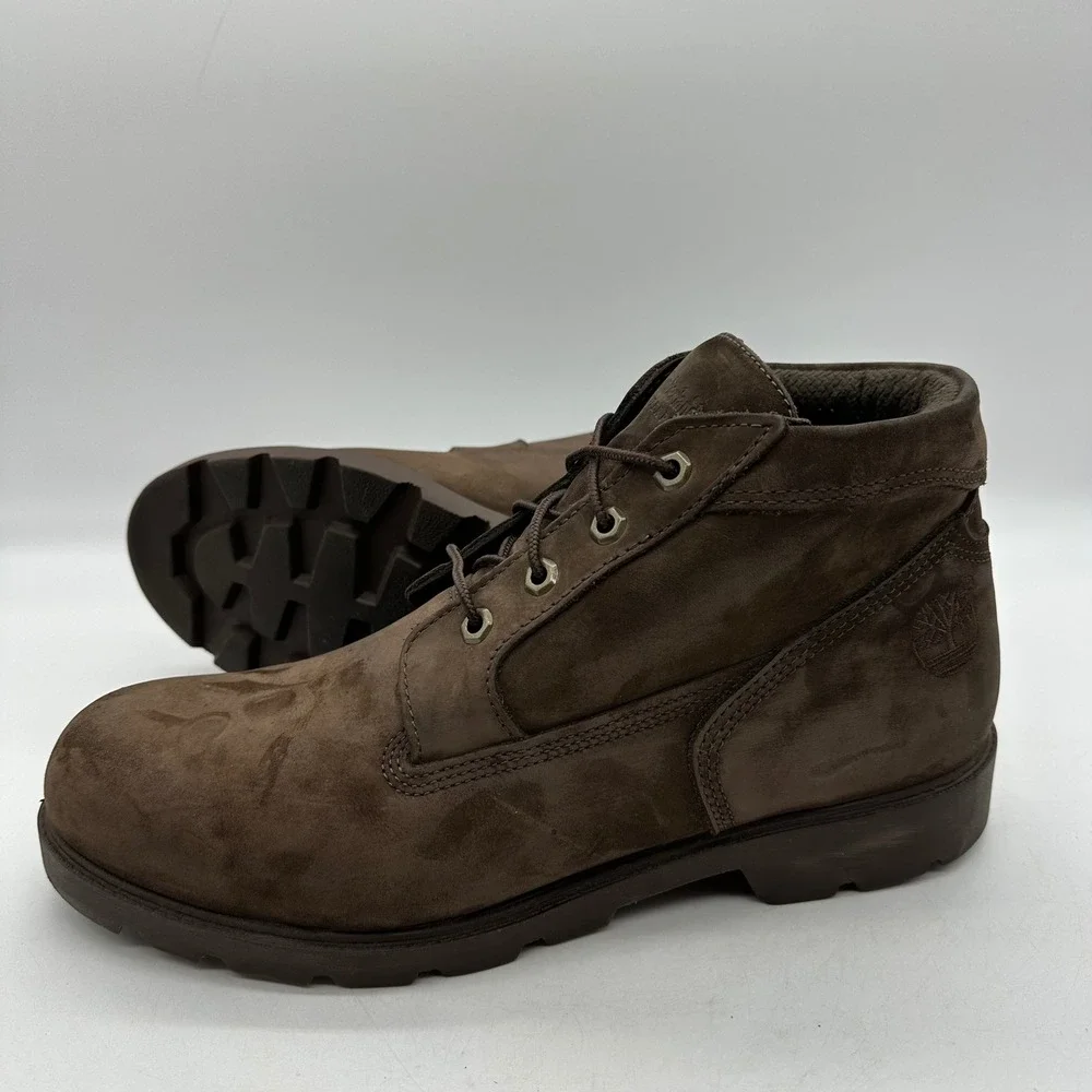Timberland 34095 Mens 11.5 M Chocolate Brown Nubuck Leather Basic Chukka Boots